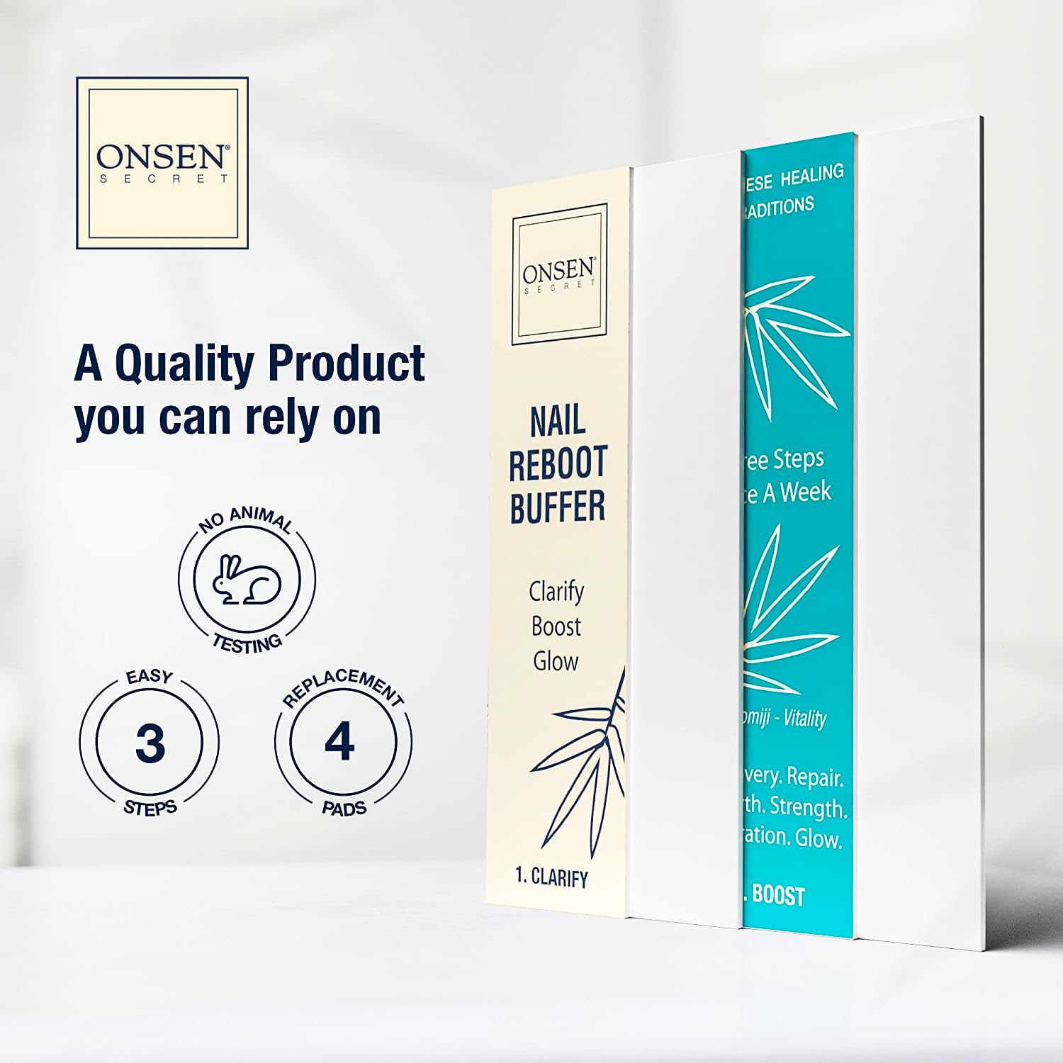 Tampons replacement grain soie blanc Onsen Secret pour brillance naturelle