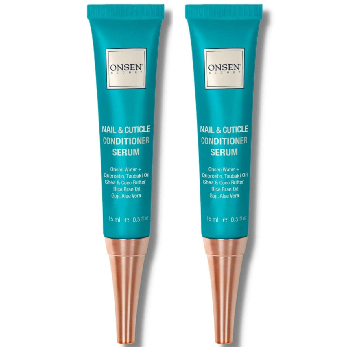 Onsen Secret serum ongles-cuticules: flacon compact, absorption rapide.