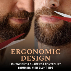 Ontaki peigne moustache pour coiffer le contour.