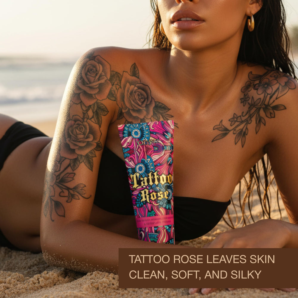 Onyx formule hydratante protège l'eclat du tatouage, peau douce.