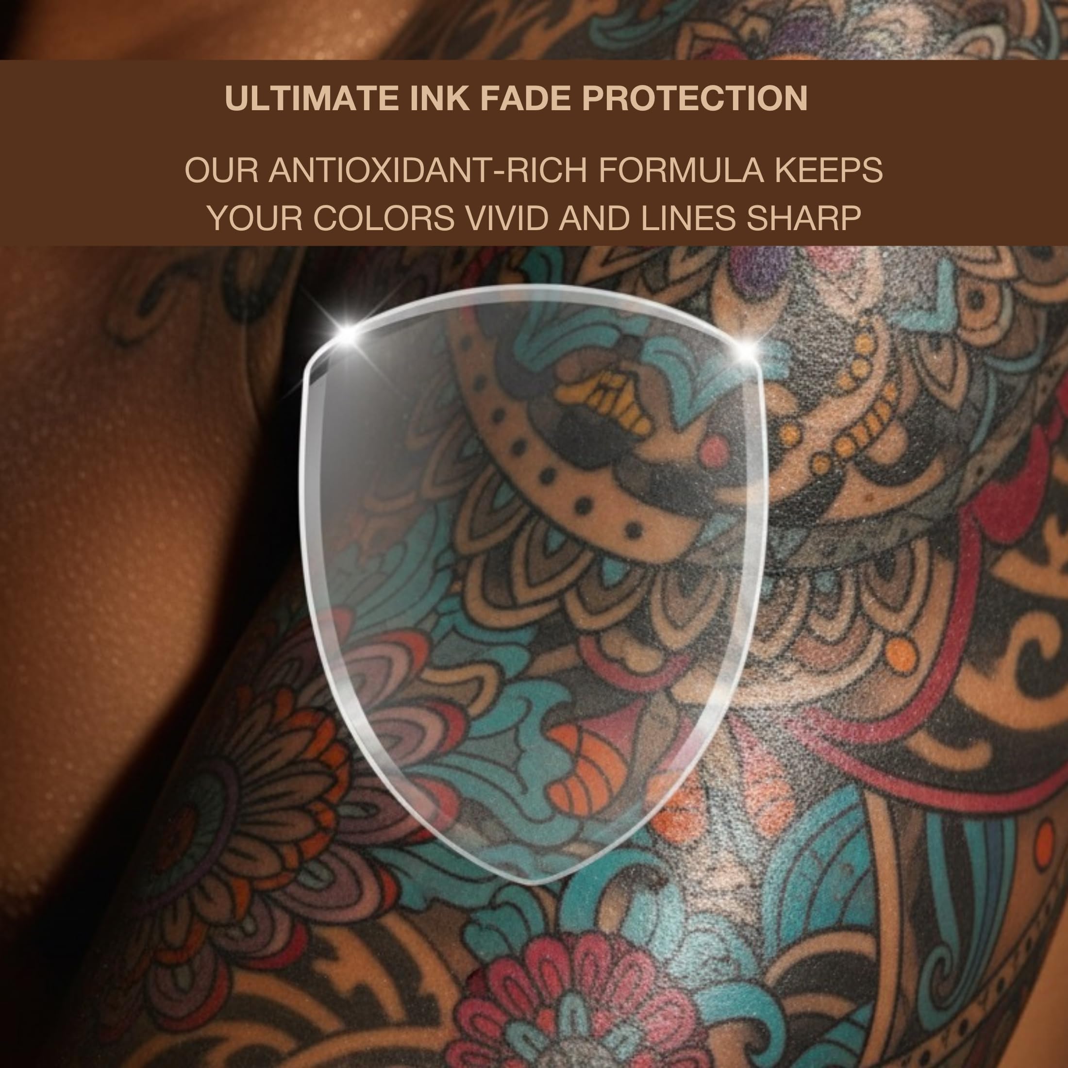 Onyx lotion bronzage sécurisé tatouages – protection contre la décoloration des tatouages.