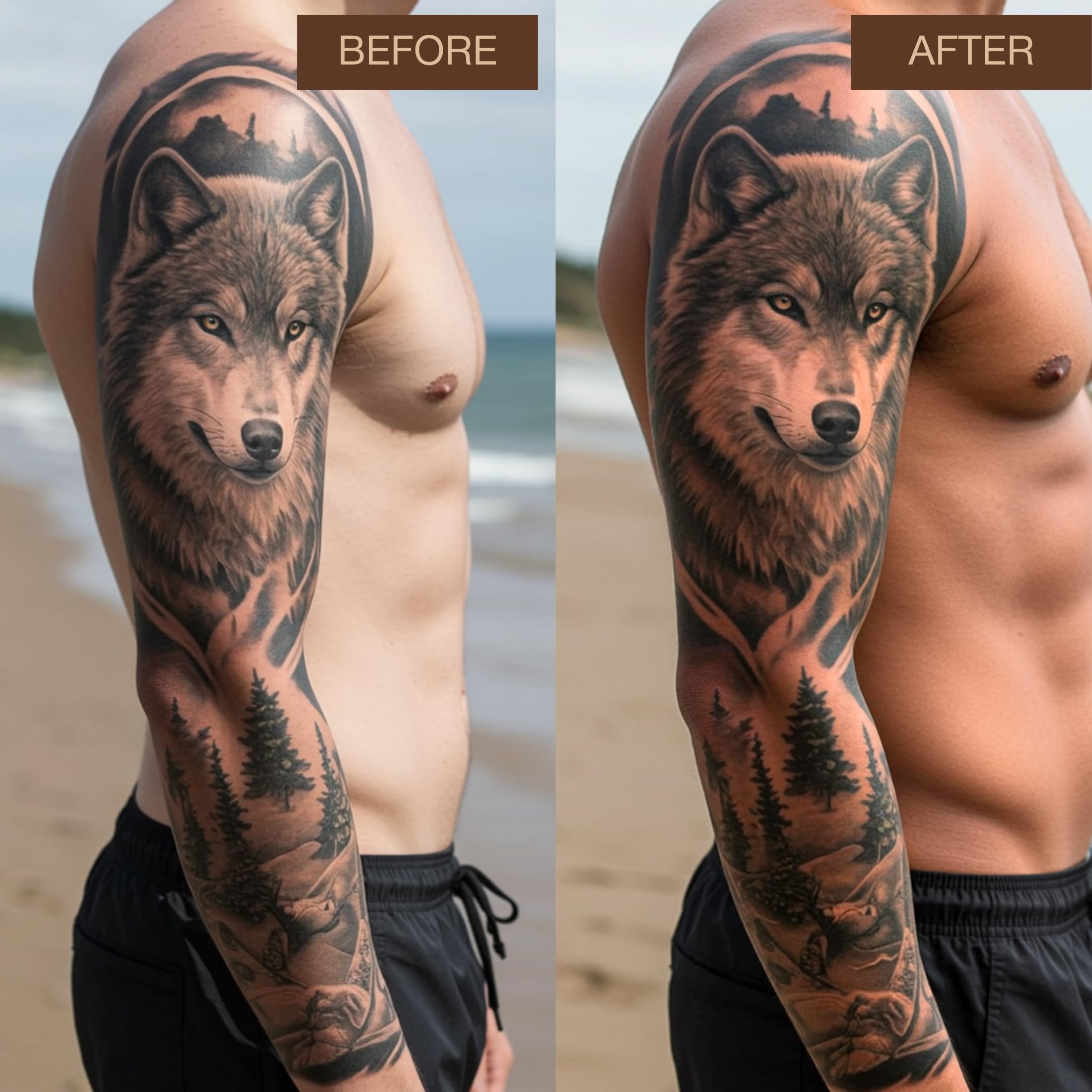 Onyx lotion bronzage sécurisé tatouages – convient aux débutants et aux utilisateurs expérimentés.