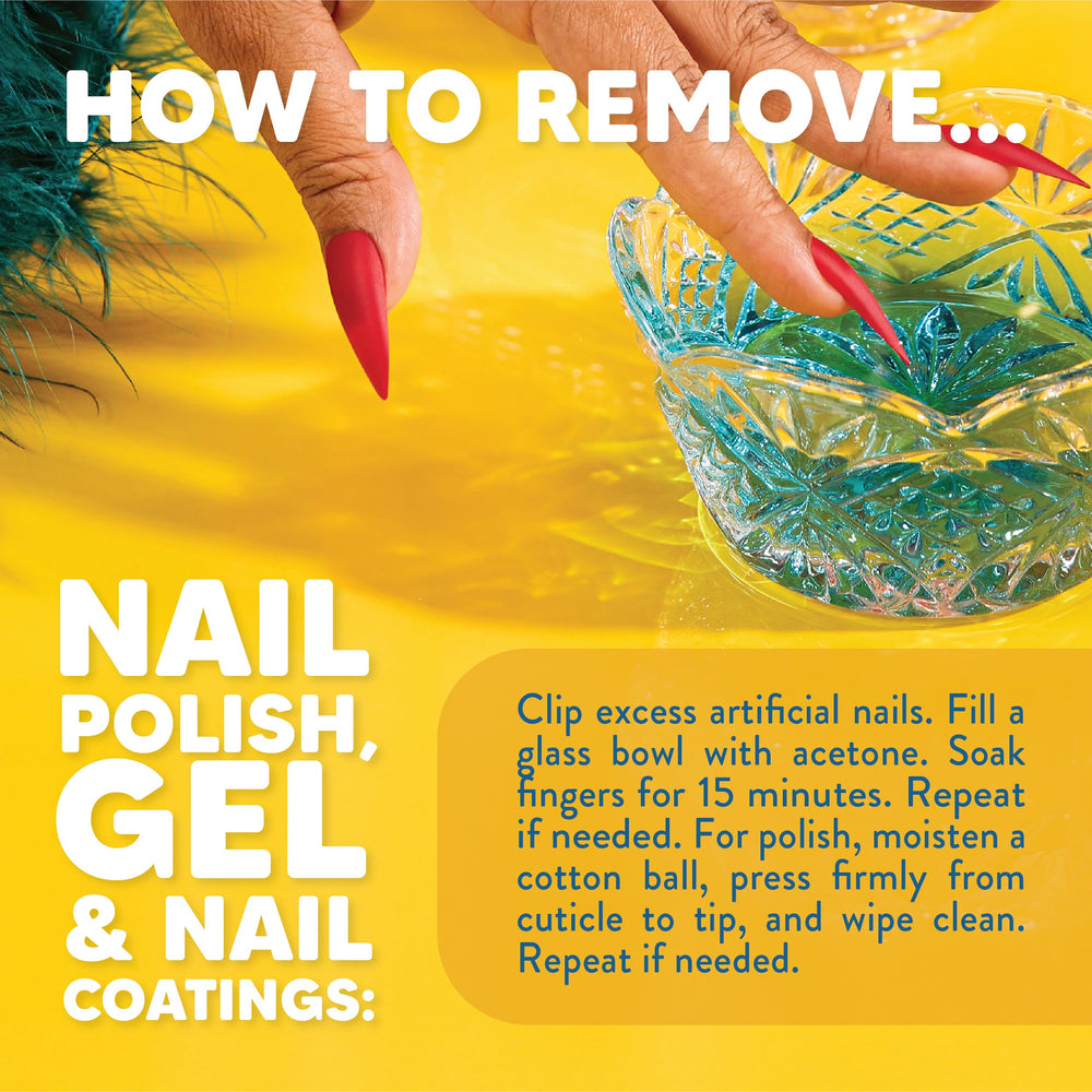 Glitter polish removal with Onyx Professional remover