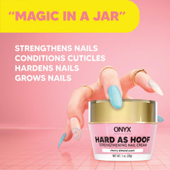 Onyx Professional Hard as Hoof application being massaged into cuticles