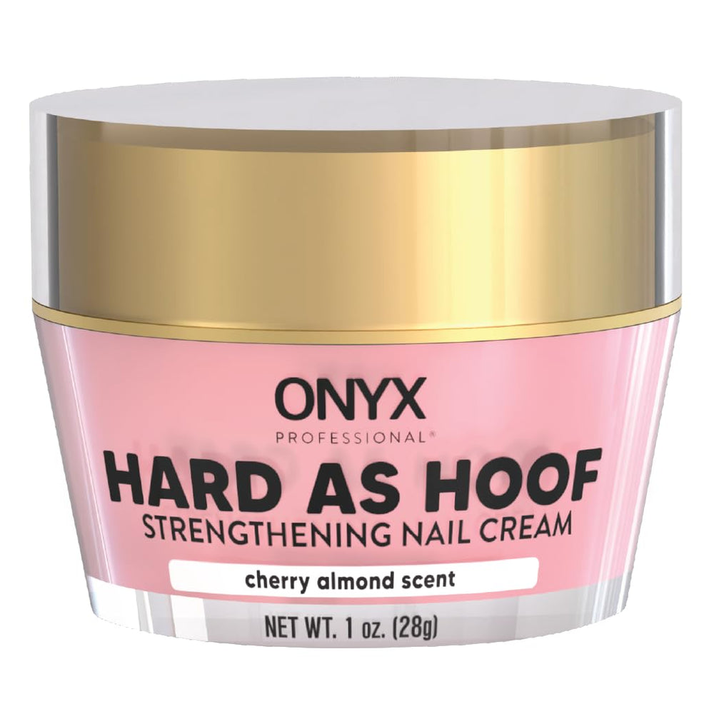 Onyx Professional Hard as Hoof cream bottle ready to strengthen nails
