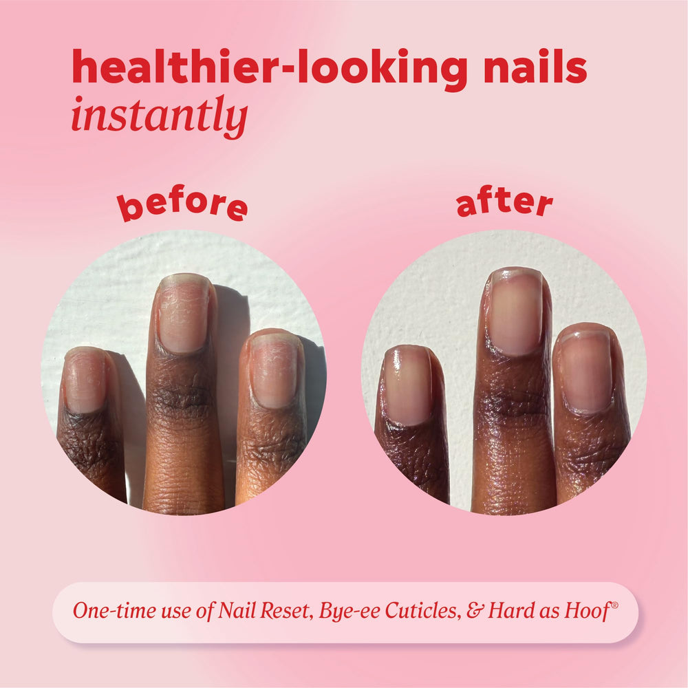 Ingrédients naturels Calcium et jojoba dans Hard as Hoof nourrissent les ongles.