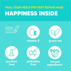 Onyx masque-pieds: application et absorption rapide.