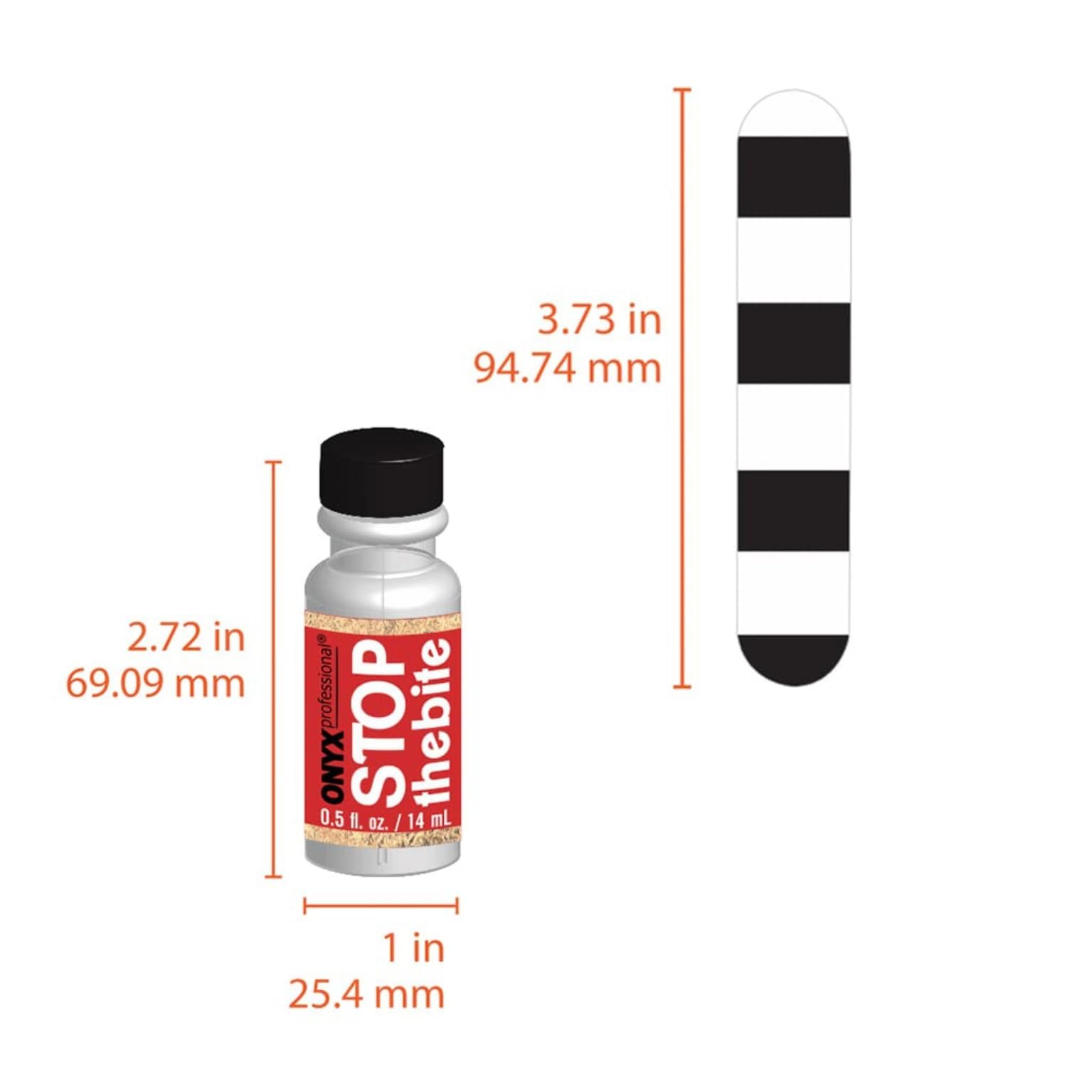 Application fluide avec Stop the Bite sur ongle propre.