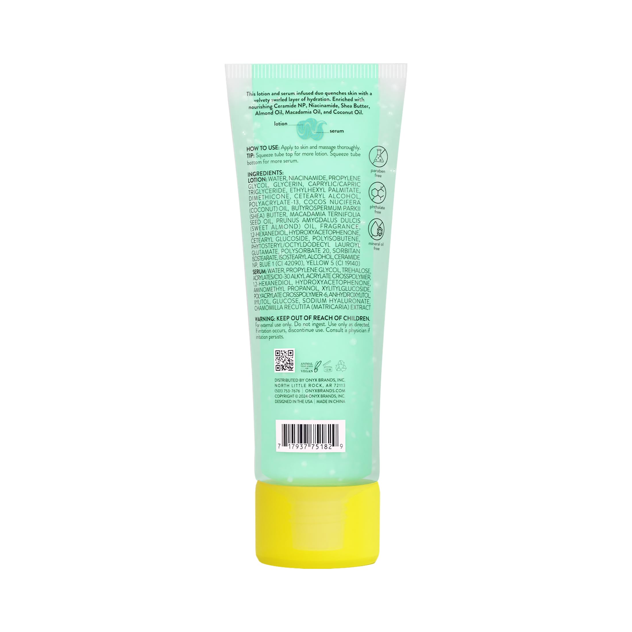 ONYX Professionnel Coco Bonheur crème-lotion hydratante et non grasse.