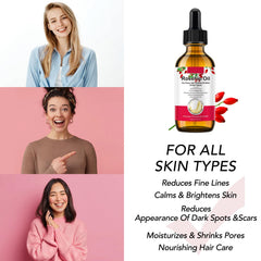 Onznoz huile de rose musquée – étiquette naturelle et nutriments essentiels pour la peau.