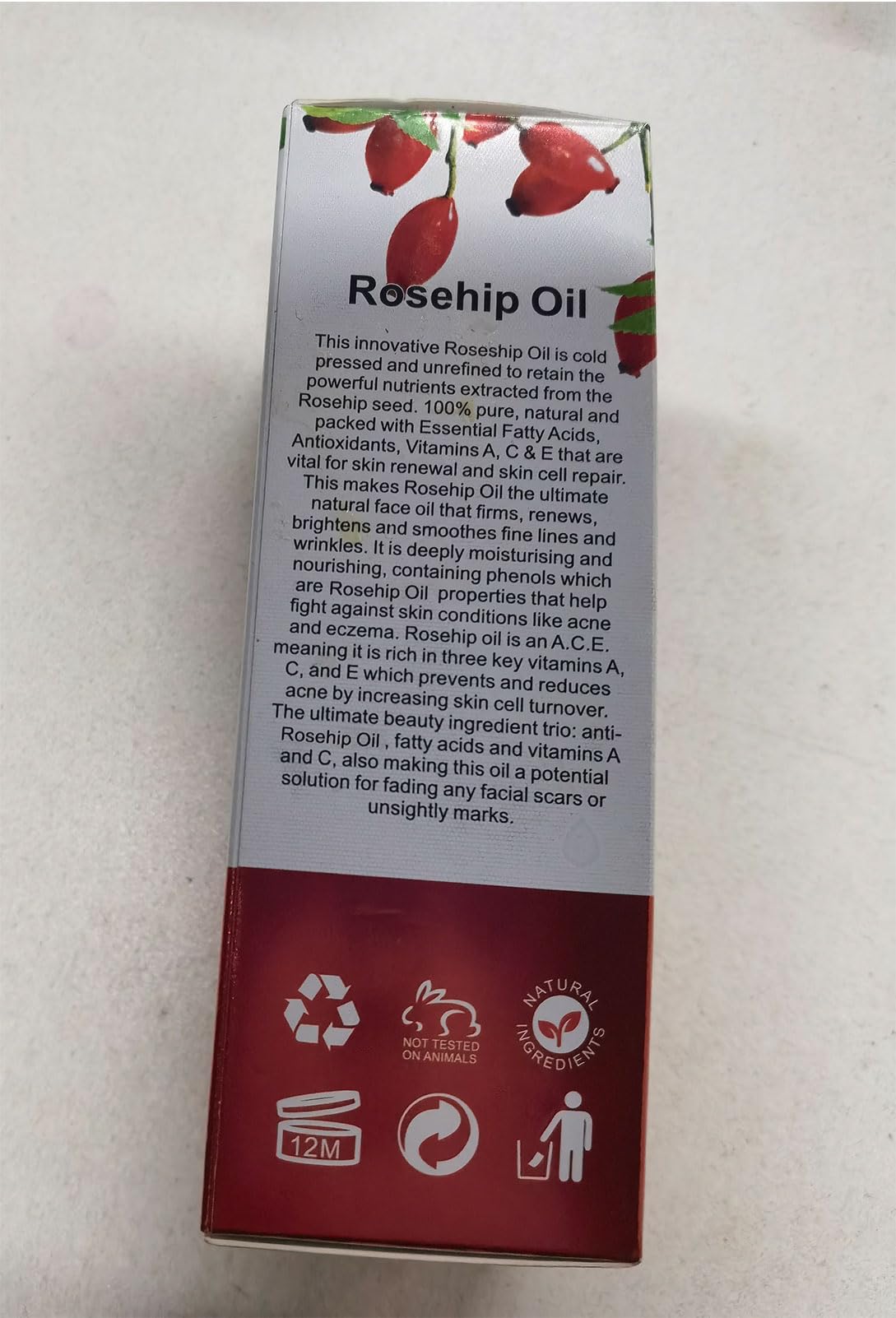 Onznoz huile de rose musquée – massage visage, peau douce et repulpée.
