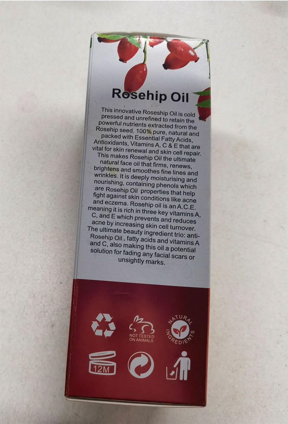 Onznoz huile de rose musquée – massage visage, peau douce et repulpée.