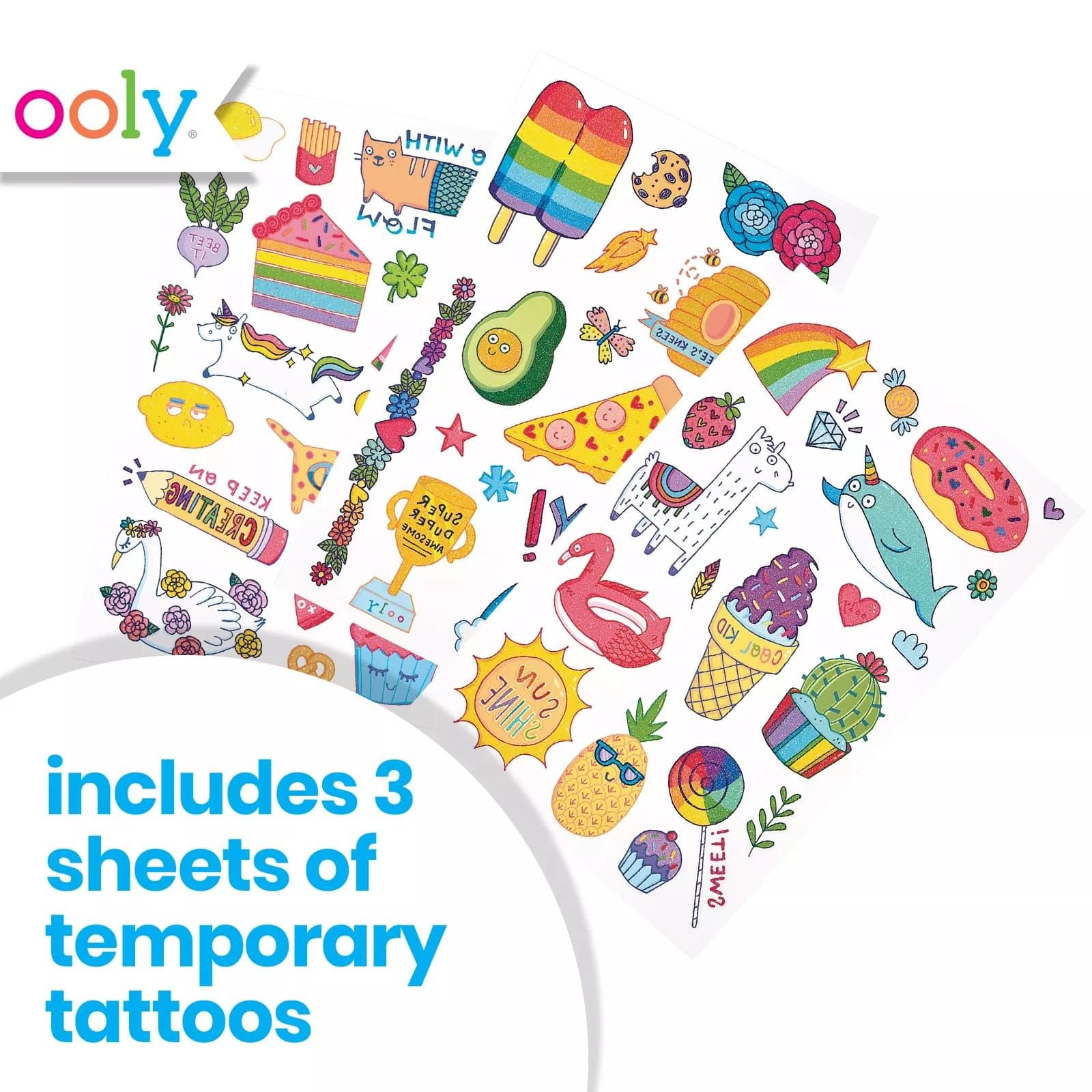 Tatouages Ooly sans nocifs pour enfant, utilisation sûre.