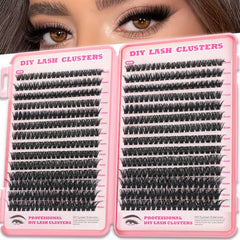OOPPOO Manga Lash Clusters – ensemble kit pour un regard dense et rapide à obtenir.