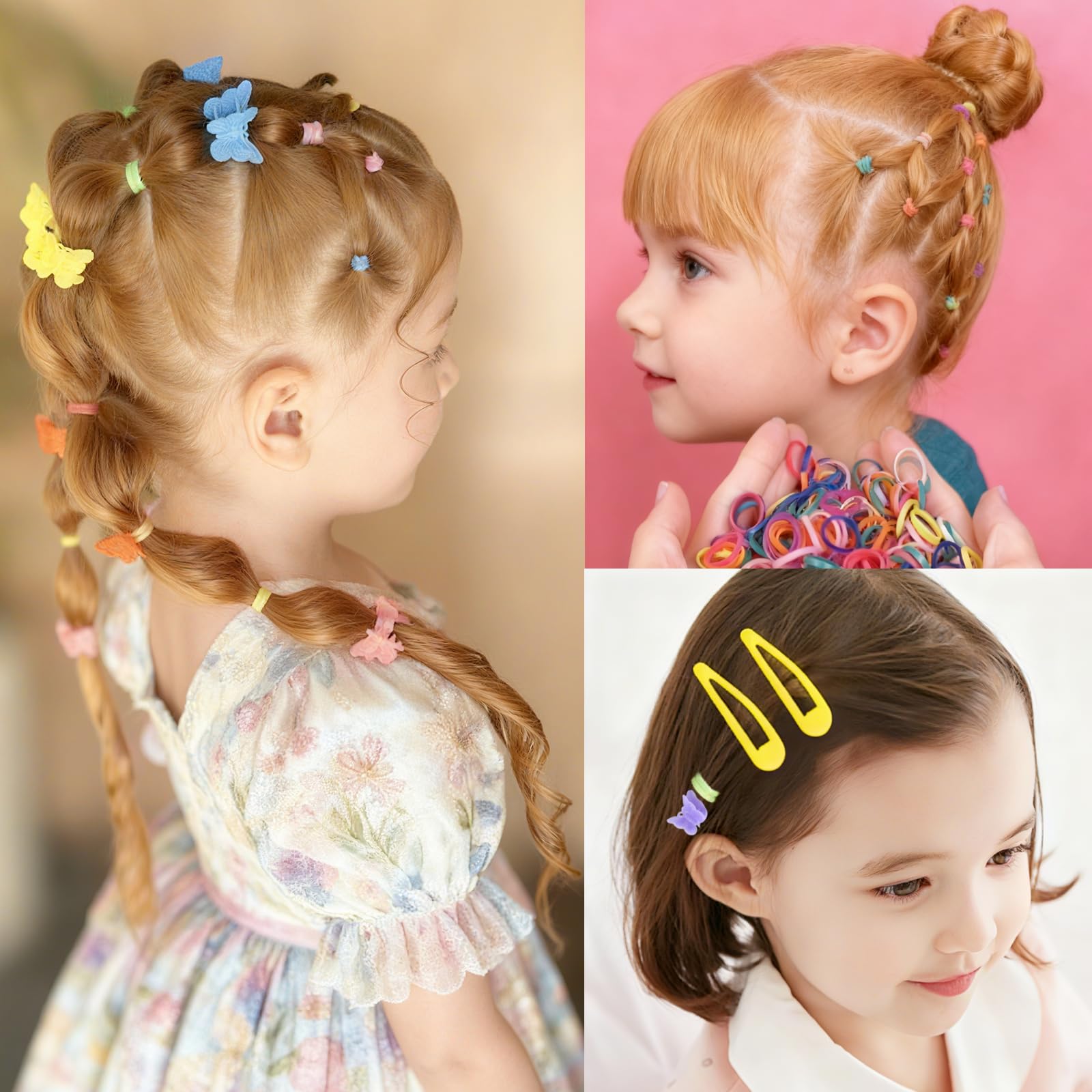 Mini clips papillon OOPPOO, fixation rapide et délicate