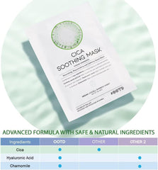 OOTD Masque Cica – texture légère et hydratation rapide.