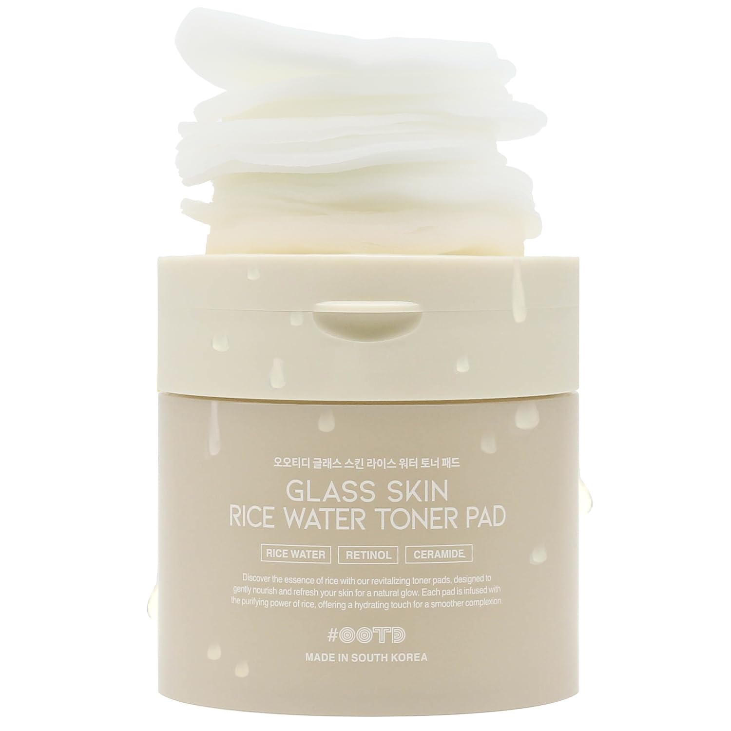 OOTD Toner Pads pour une peau au glow glacé et hydratée.