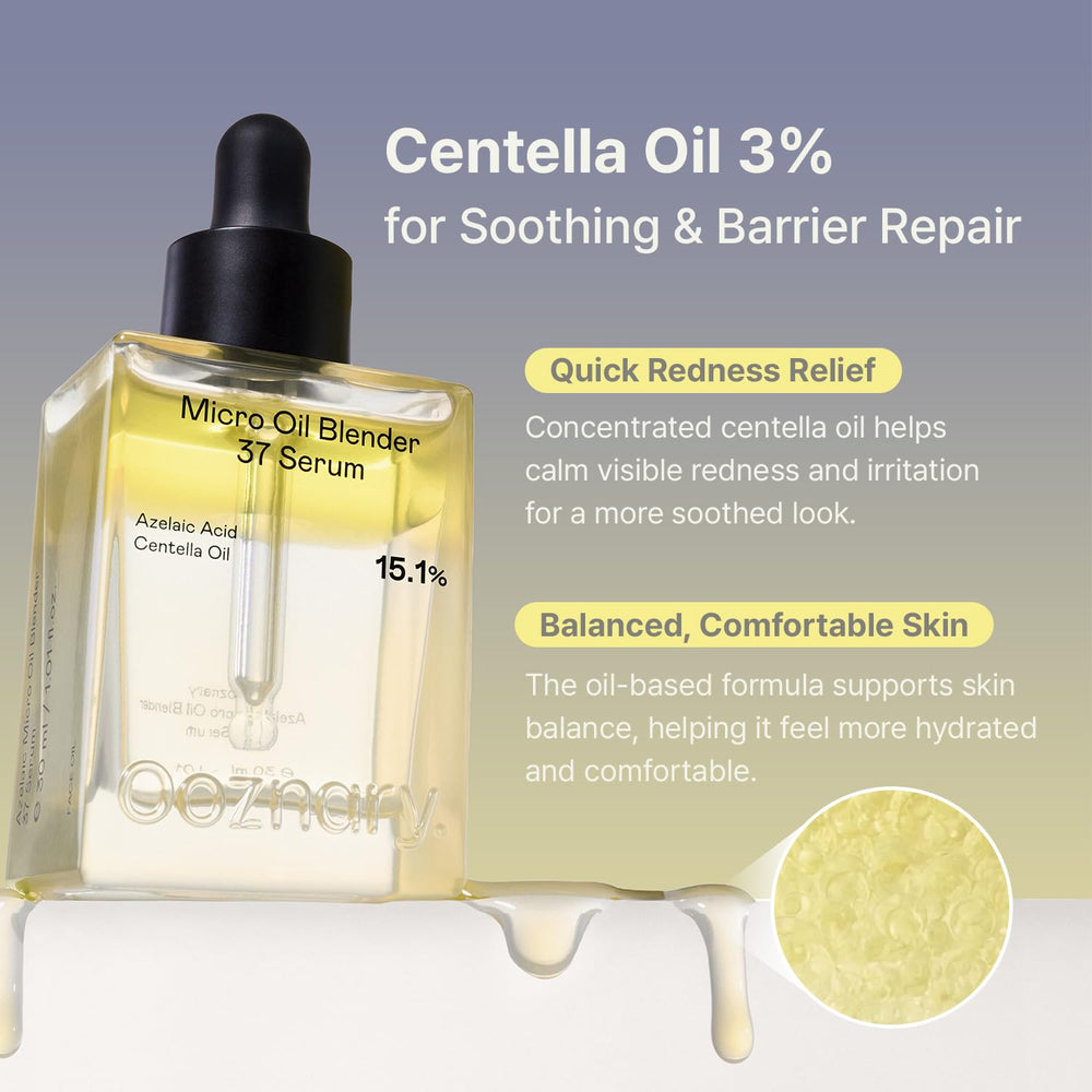Clarification des pores et équilibre visuel de la peau avec Ooznary.