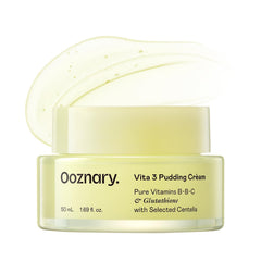 OOZNARY Vita3 Crème pudding vitamine C: absorption rapide pour un éclat durable.
