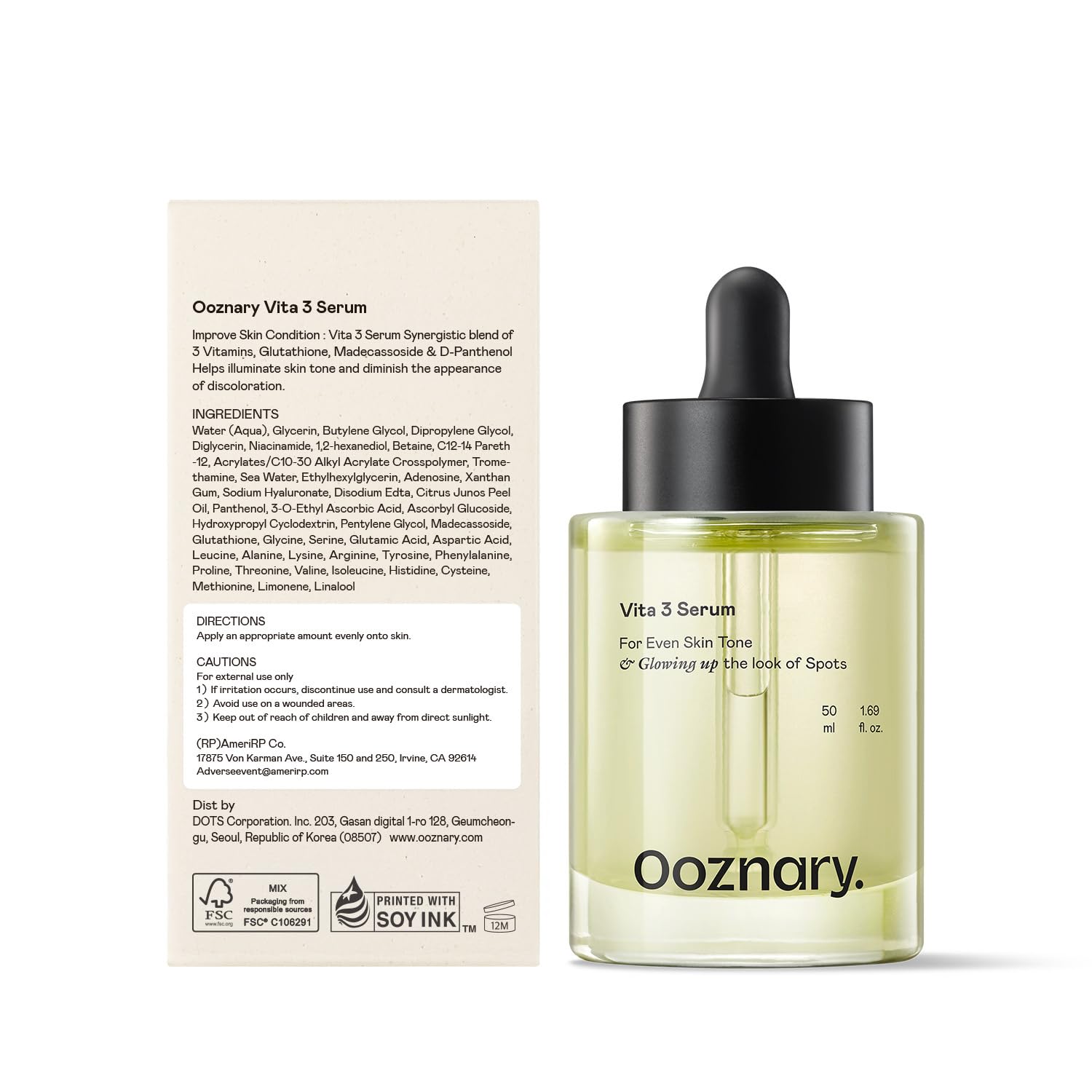 OOZNARY Vita 3 Sérum, barrière-peau-renforcee pour une peau résiliente.