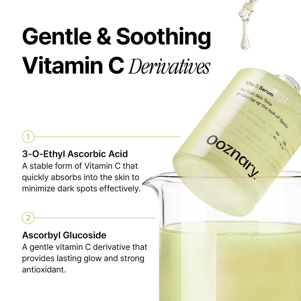 OOZNARY Vita 3 Sérum, texture légère, sensation non collante après application.