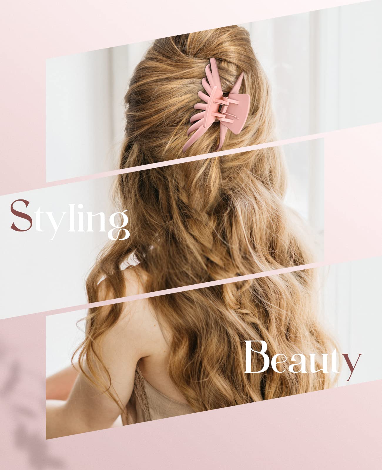 Utilisation quotidienne OPAUL, clip spacieux et doux pour fixer les cheveux sans tiraillements.