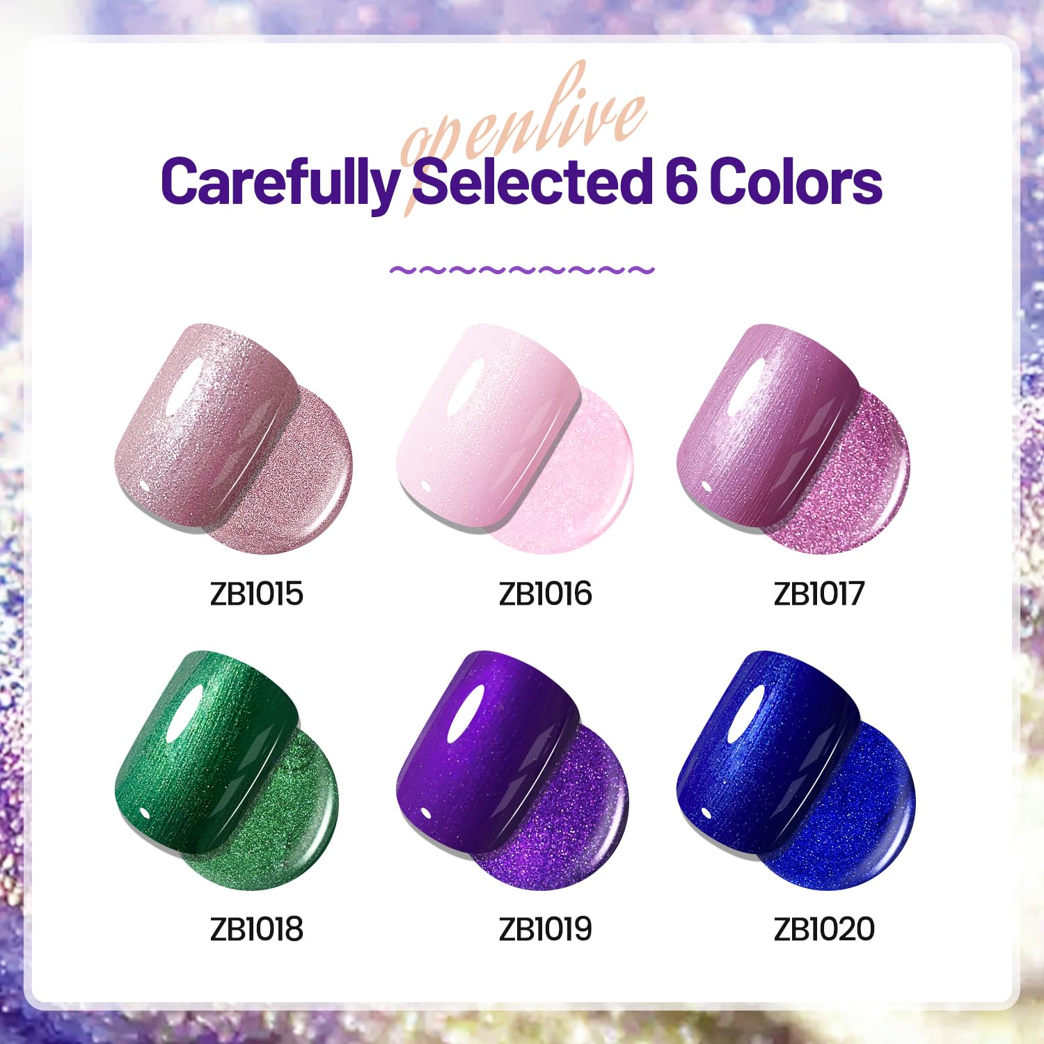 OpenLive vernis rose pailleté – effet glamour et séchage rapide