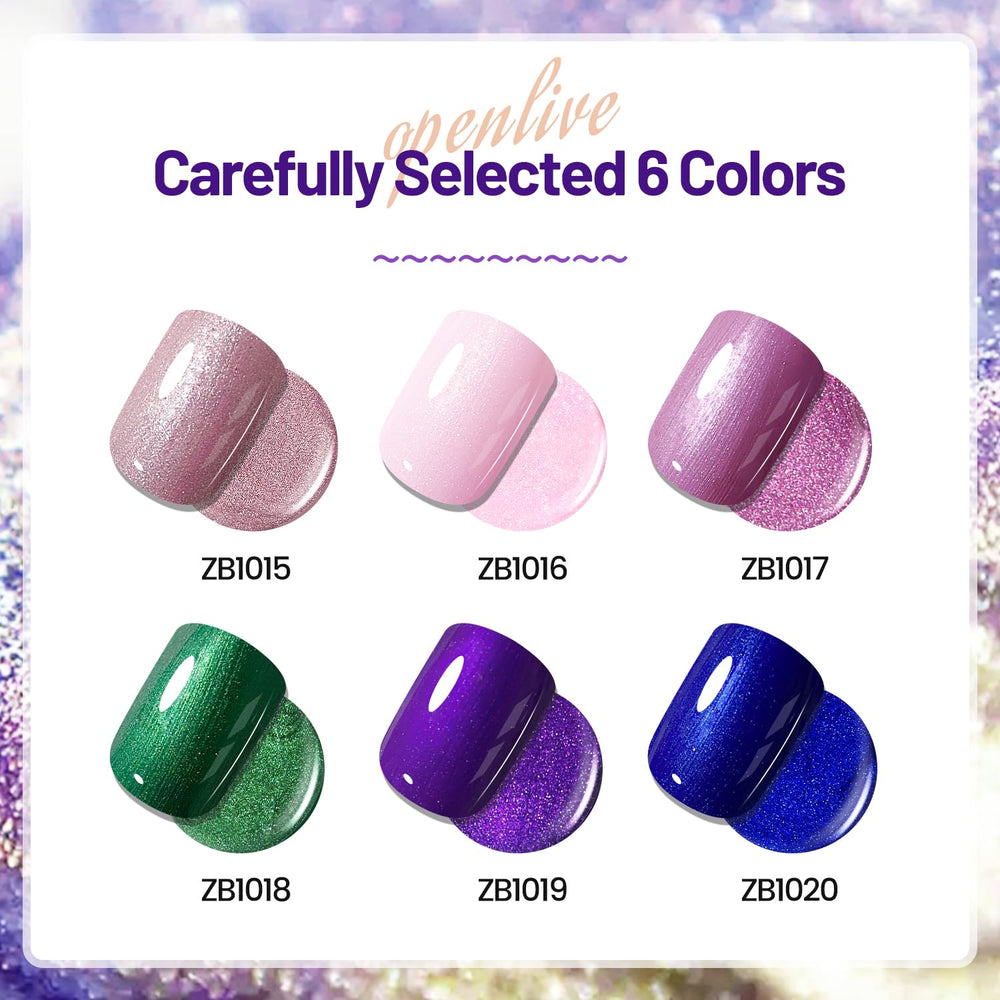 OpenLive vernis rose pailleté – effet glamour et séchage rapide