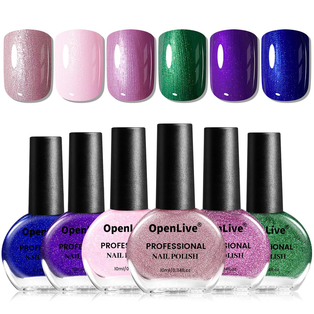 OpenLive vernis vert sombre – couverture uniforme et longue tenue sur les ongles