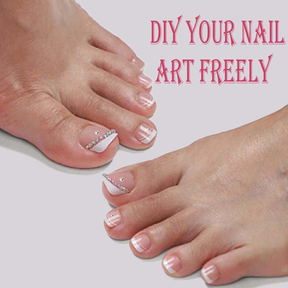 OPkssnails ensemble-216-ongles-pieds: coffret complet pour personnaliser rapidement les pédicures.