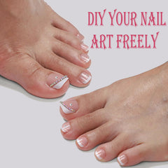 OPkssnails ensemble-216-ongles-pieds: coffret complet pour personnaliser rapidement les pédicures.