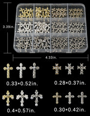 OPMADM croix pour ongles or, fini doré lumineux pour une manucure chic.