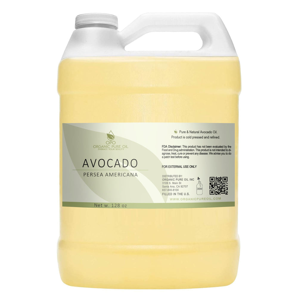OPO Avocat huile pure et raffinée, bouteille 128 oz prête pour hydratation quotidienne