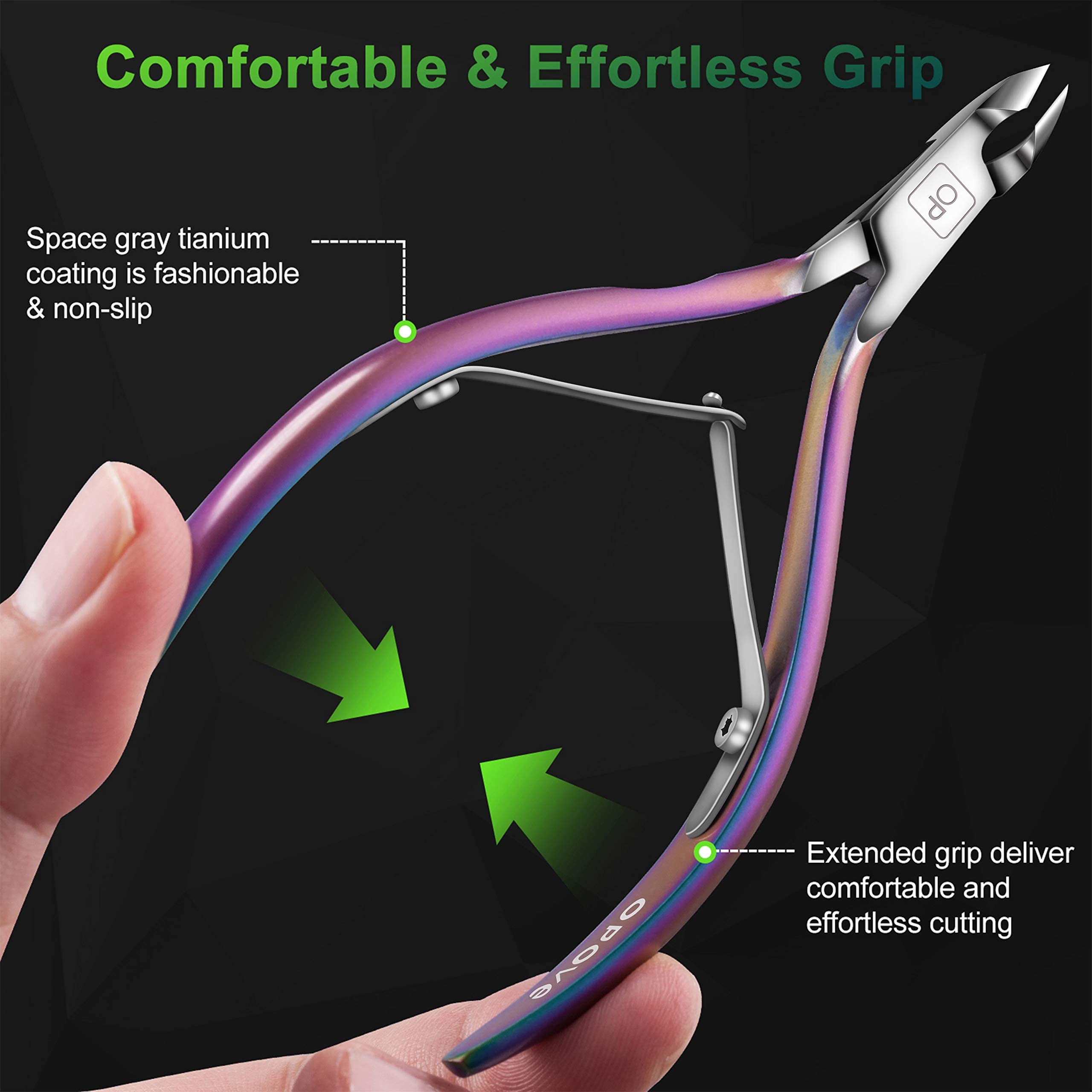 Opove X7 acier inoxydable chirurgical assure coupe nette et durable.