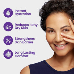 Nonsticky Optase LIFE Sensitive Eye Cream formula layers easily under makeup.