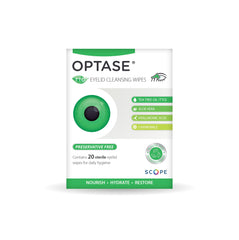 Optase TTO lingettes sans conservateurs, pH équilibré pour le contour des yeux.