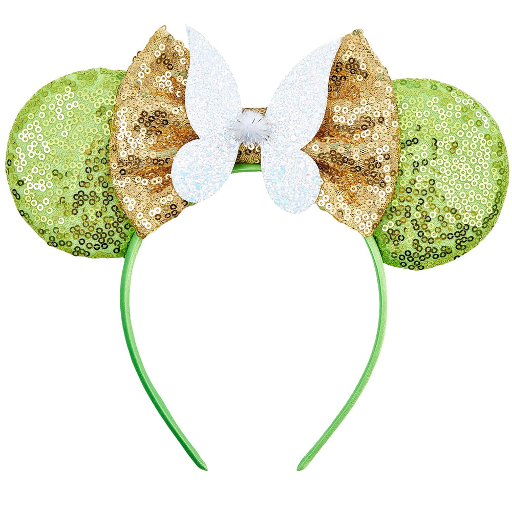 Opzzqz bandeau oreilles souris scintillantes pour fête et confort.