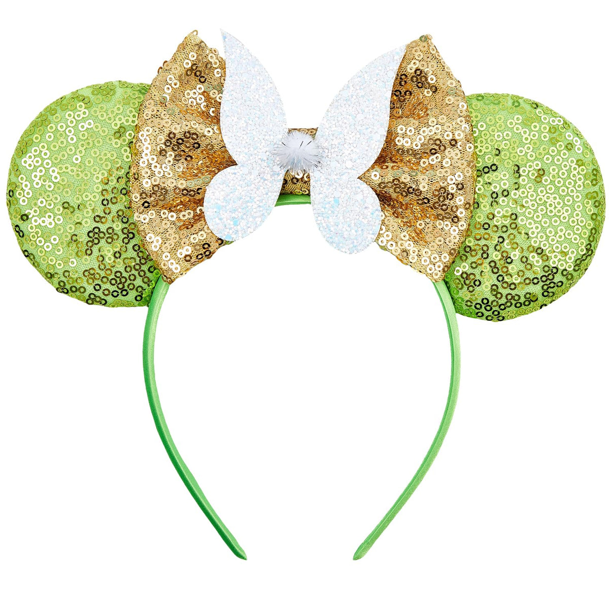 Opzzqz bandeau oreilles souris scintillantes pour fête et confort.