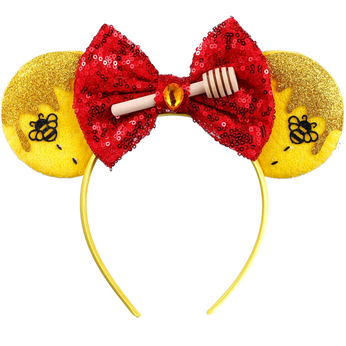 Opzzqz serre-tete oreilles souris pailletees, parfait pour photo souvenir.