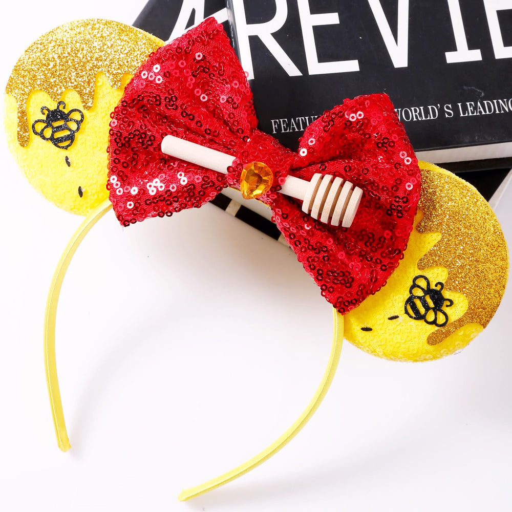 Opzzqz serre-tete plastique durable, oreilles brillantes pour fête.