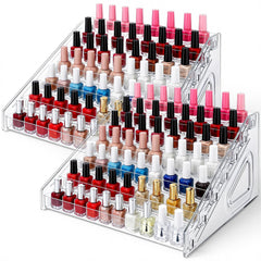 Oqqlin Organisateur vernis 7 étages transparent, accès rapide.