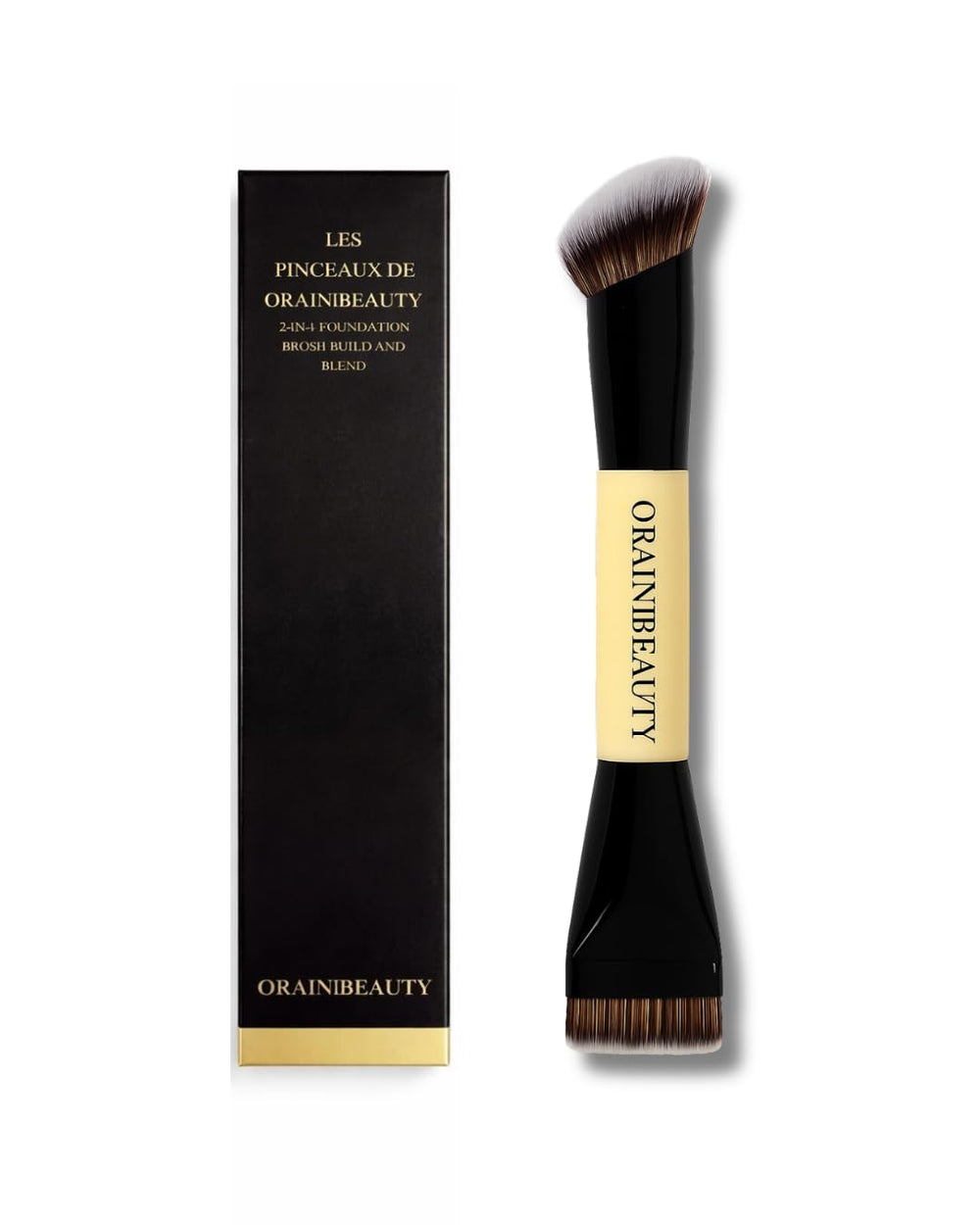OrainiBeauty pinceau base grand pour fond de teint liquide, fini homogène