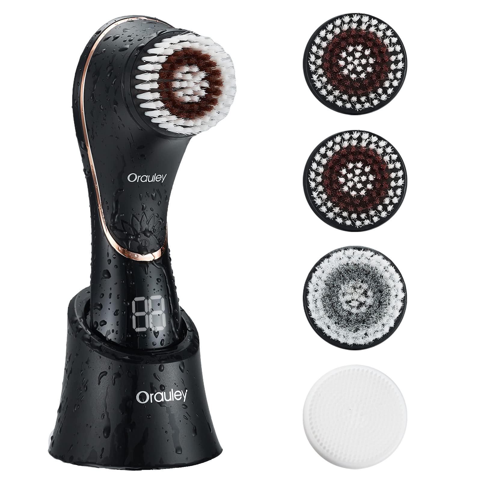 Orauley brosse-visage rotative nettoyante pour un nettoyage en profondeur.