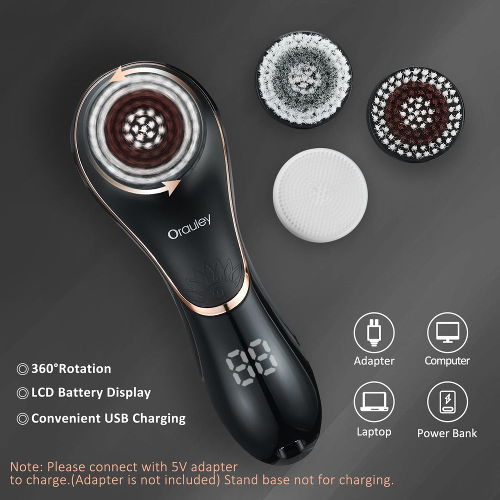 Orauley brosse-visage silicone-hygiene pour une utilisation douce et hygiénique.