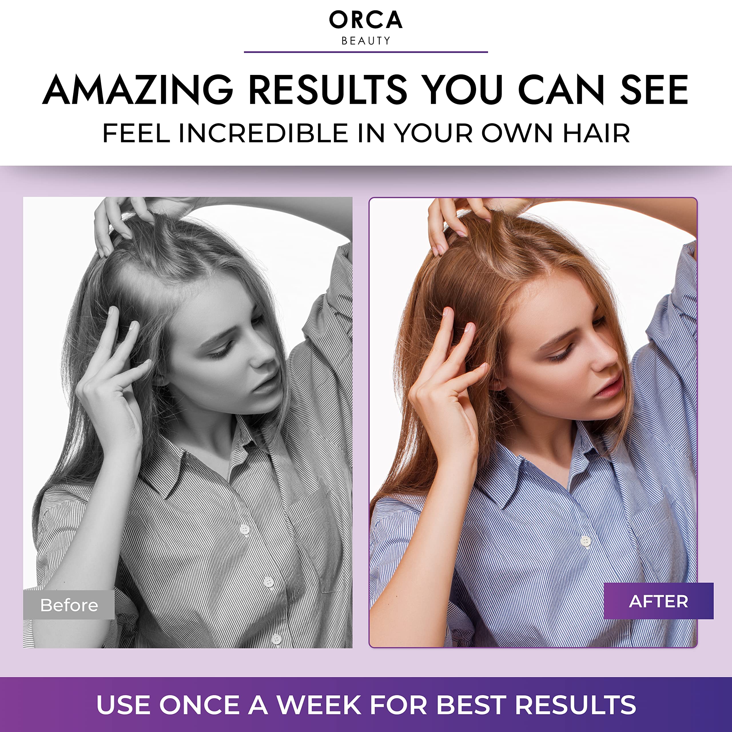 Orca Beauty Utilisation Quotidienne – routine simple pour cheveux fragiles.