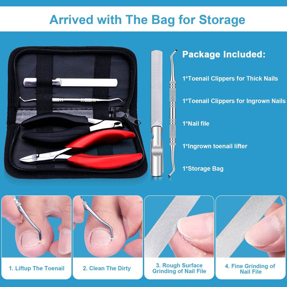 Orelex ensemble outils pour ongles épais à domicile.