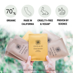 ORGAID Masque Feuille Bio – raffermissant pour une sensation de fermeté après l'application.