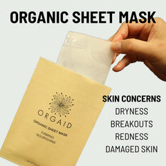 ORGAID Masque Feuille Bio – vitamine C pour revitaliser le teint en douceur.