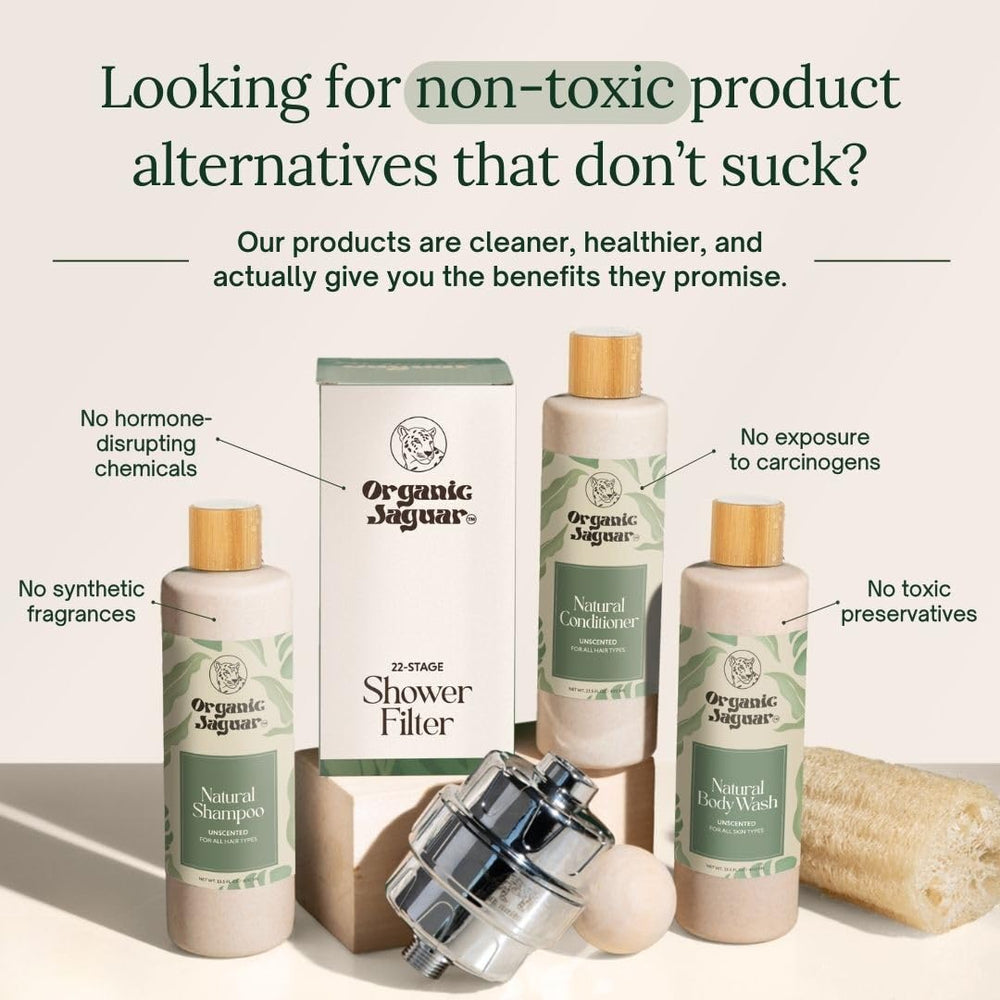 Organic Jaguar conditionneur emballage en paille de blé, option durable et recyclable.