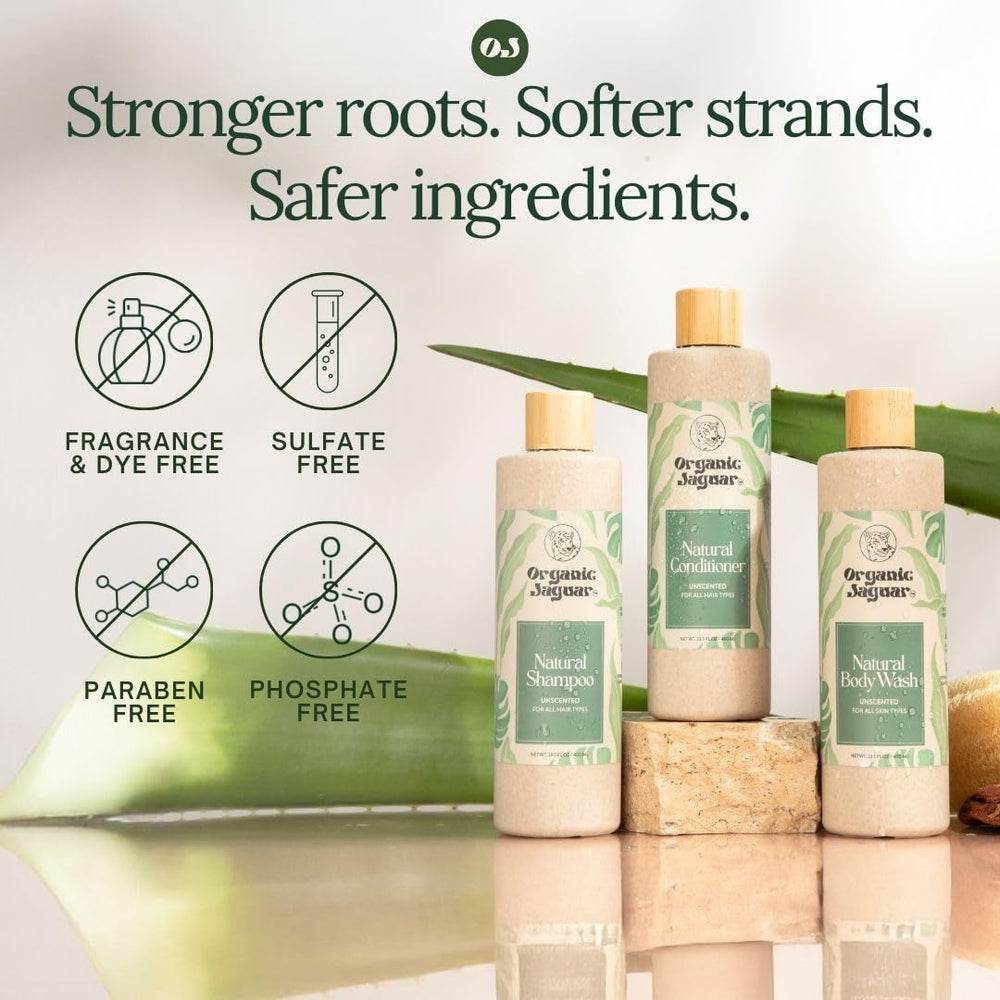 Organic Jaguar conditionneur parfum léger menthe et romarin pour éveiller les sens.